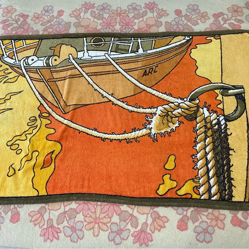 Hermes Nautical terry cloth towel